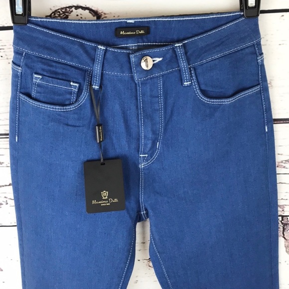 MASSIMO DUTTI |👖Blue High-Rise Stretchy Skinny Jeans - Picture 3 of 8